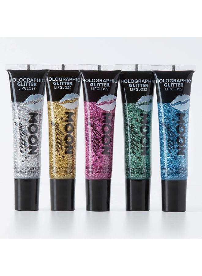 Moon Glitter Holographic Glitter Lipgloss by Moon Glitter - 0.50fl oz - Set of 5 - Image 2