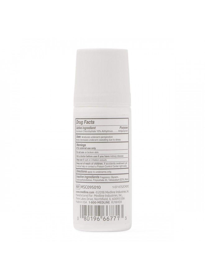 Medline - Medline MSC095010 Med Spa Roll On Antiperspirant/ Deodorant,1.5 OZ - Image 1