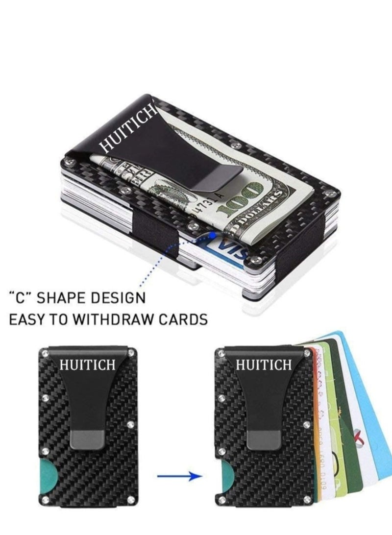 هويتك محفظة بطاقات سوداء كلاسيكية - تصميم أنيق وبسيط - Image 2