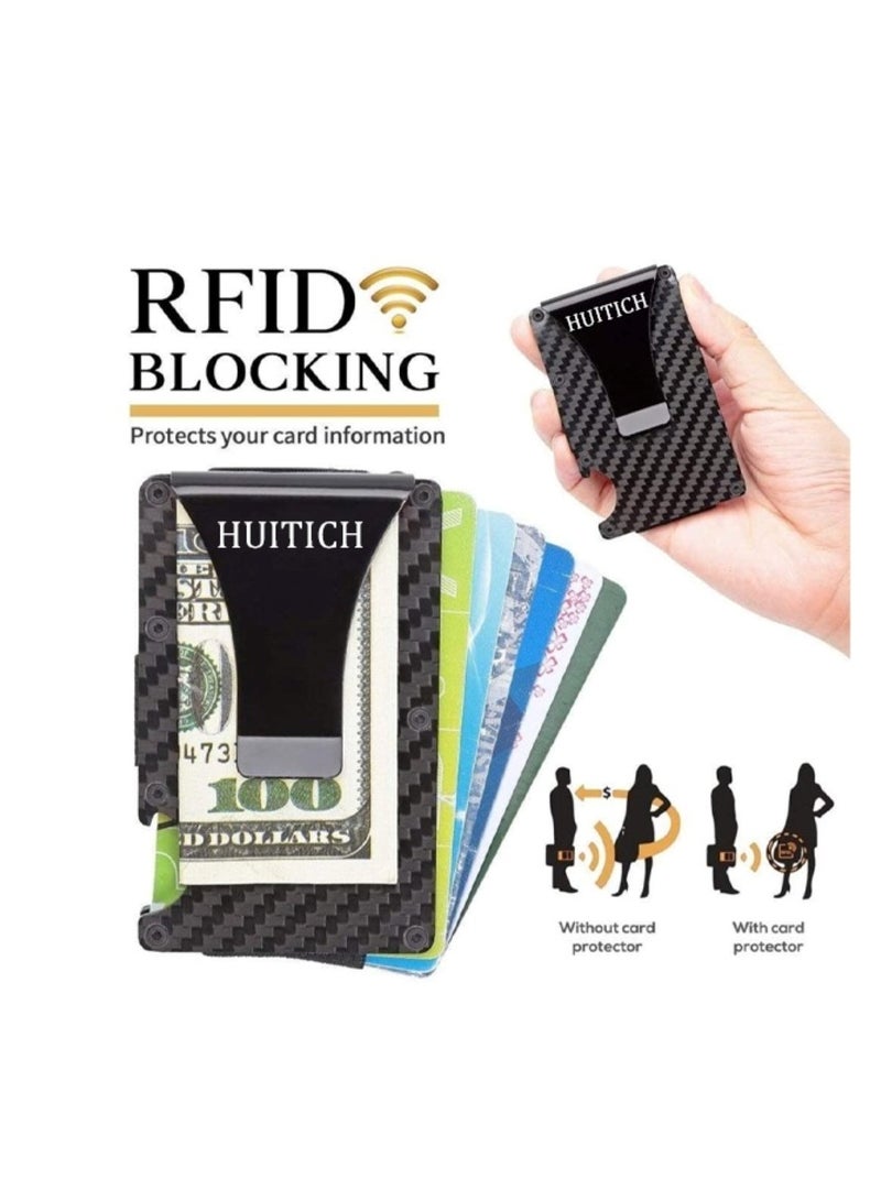 هويتك محفظة بطاقات سوداء كلاسيكية - تصميم أنيق وبسيط - Image 3