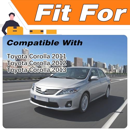 LEVANLIGHT Fog Lights Assembly For Toyota Corolla 2011 2012 2013 | Driving Fog Lights Lamps Clear Lens Front Driving Lamps with H11 12V 55W Halogen Bulbs/Wiring Harness Kit | 81210-06071、81220-06071 - Image 3