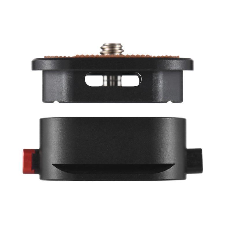 Quick Release Plate Tripod QR Plate Camera Mount Adapter Quick Setup with 1/4 Inch Screw 1/4 Inch & 3/8 Inch Threads Aluminum Alloy - Image 4