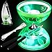 Simgoing Chinese Yoyo LED Diabolo Set Includes Colorful Diabolo Toy Light up Professional Yoyo with 2 Pieces Sticks 1 Piece String 1 Net Bag for FunGreen - Image 2