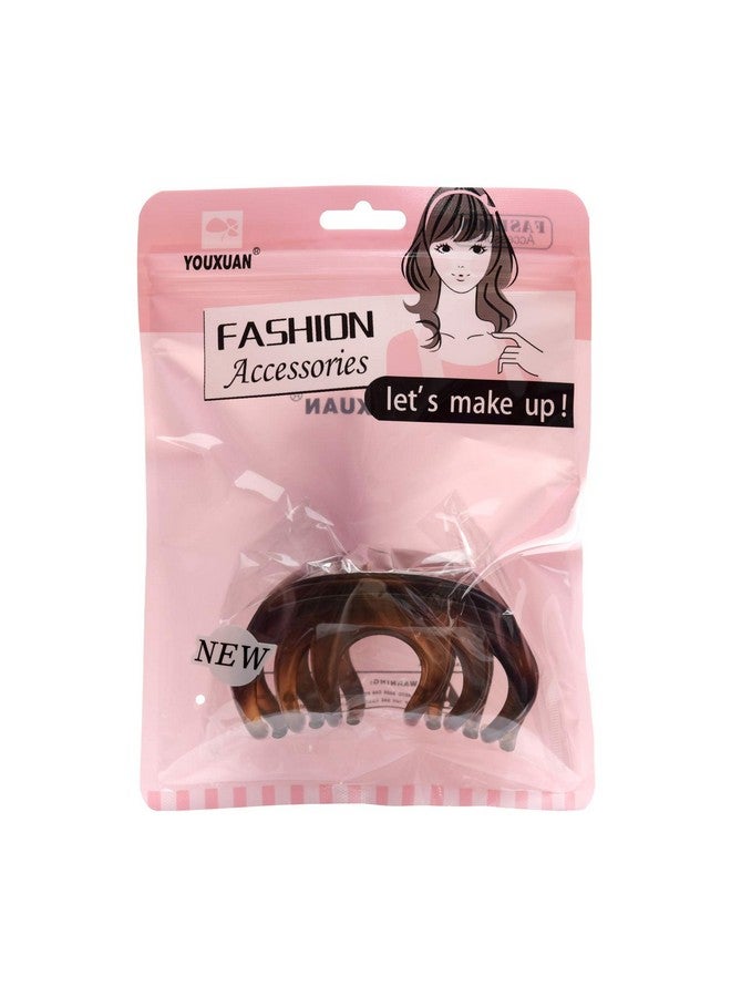 Youxuan Hair Claw For Women 4 Inch Pretty Hair Clip Hair Grip For Thick Hair Coffee - Image 2