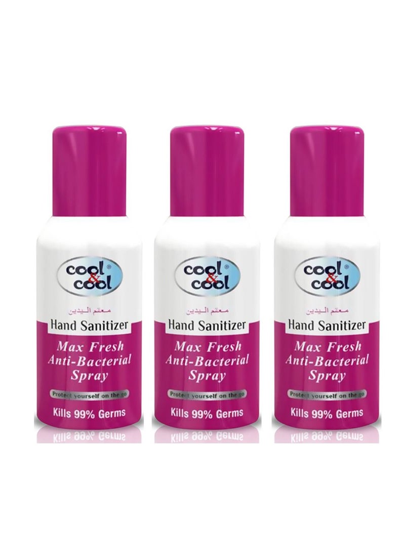 Cool & Cool Hand Sanitizer Max Fresh Spray  120ml Pack of 3 - pzsku/Z89BC54A5CBEBCAF2DFE5Z/45/_/1654693988/de866e2e-f810-4817-821f-52fdaee6a22d