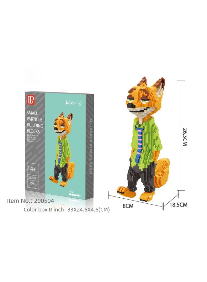 Micro-diamond Particle Building Blocks Cartoon Animation Model Assembled Educational Decompression Toys Adult Men's And Women's Gift Stalls-Color:200532 Beckoning Bud-Specifications:16*24*30cm - Image 5