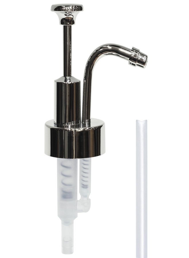 Suanti Soap&Lotion Dispensers Replacement Made of ABS Material,Smooth Action Oil Can Pump Head Suitable for Wider Mouth Bottle of 1.3 in (33 mm) Thread,Stylish Pump for Bottles DIY-Silver - Image 1