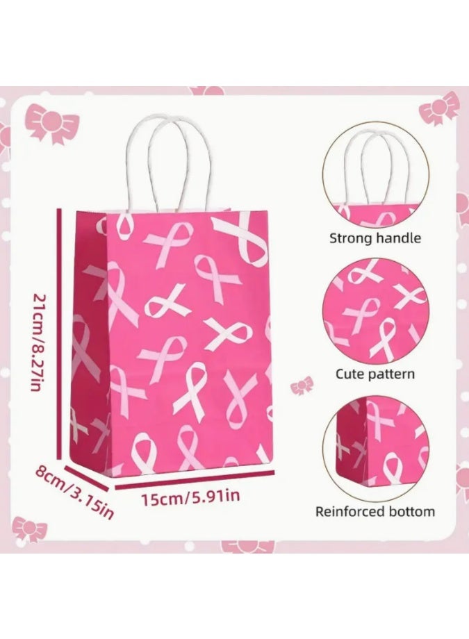 MELIZ Breast Cancer Awareness Gift Bag – Pink Hope Ribbon Design - Image 2