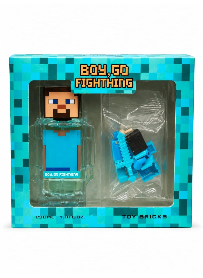 Pixel Boys’ Pixel-Theme Perfume & Toy Bricks Gift Set – 30 ml - Image 5