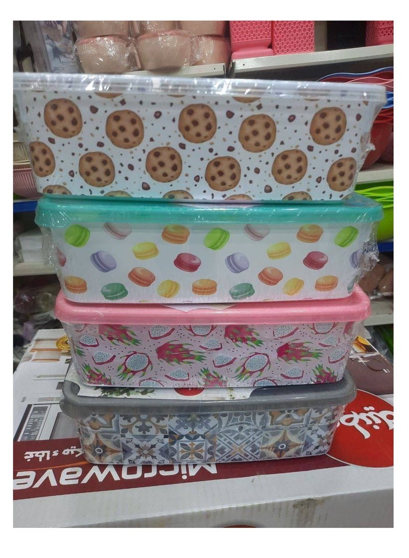 Omega 4-Piece Fridge Container Set: The Perfect Solution for Food Storage X  - Image 1