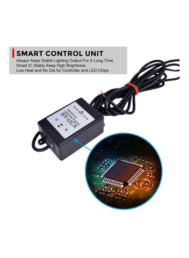 Loquat 4-Piece LED DRL Flashing Strobe Light With Wireless Remote Control - Image 4