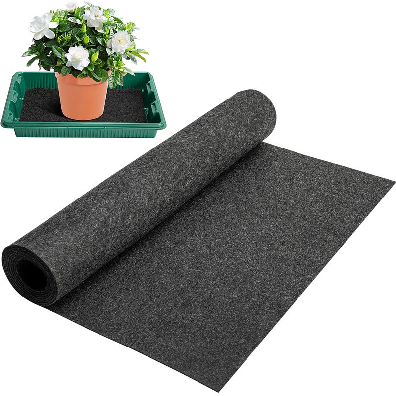 Adnee 9.2Ft x 25In Automatic Plant Watering Mat-3mm Thick Self Watering Capillary Mat-Felt Plant Water Wicking Mat for Seed Sprouting Hydroponics Potted Plants - Image 1