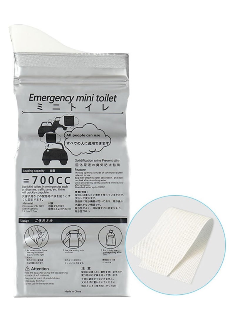 RATSAW - Disposable Urinal Bag Portable 700ML Urinal Bag for Camping Hiking for Men Women 10PCS - Image 1