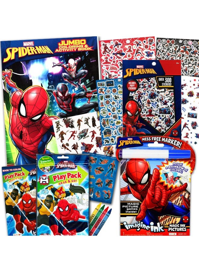 Bendon Spiderman Coloring and Activity Books Bundle with Imagine Ink Coloring Book, Stickers, and More - Image 1