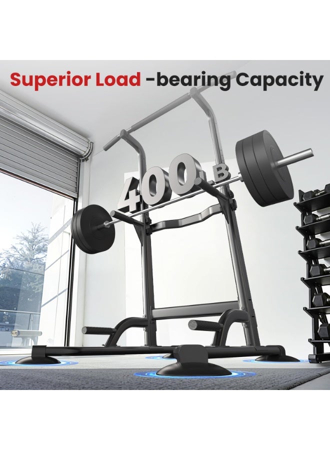 كيل › العنوان: جهاز تمارين عقلة ثقيل التحمل – ارتفاع قابل للتعديل 175–215 سم، هيكل فولاذي سميك مع قاعدة مثلثة مطورة - Image 4