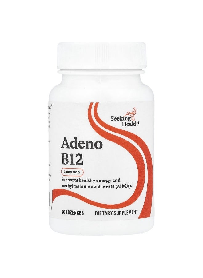 Seeking Health Seeking Health, Adeno B12, 3,000 mcg, 60 Lozenge  - Image 1