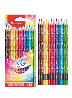 12-Piece Mini Cute Colour Pencils Multicolour - pzsku/Z89BCE797F5FFE16152E7Z/45/_/1738942329/f157740c-0c36-4b35-8af9-fd2e00f490b0