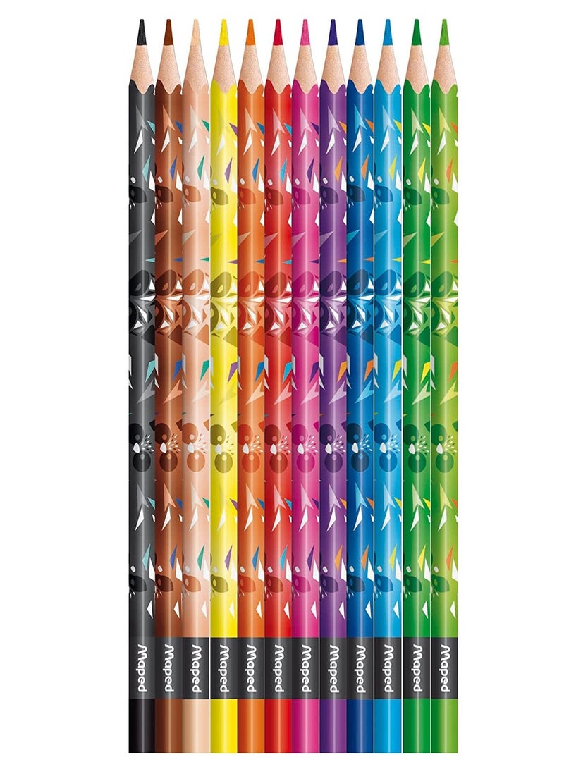 Maped 12-Piece Mini Cute Colour Pencils Multicolour - Image 2
