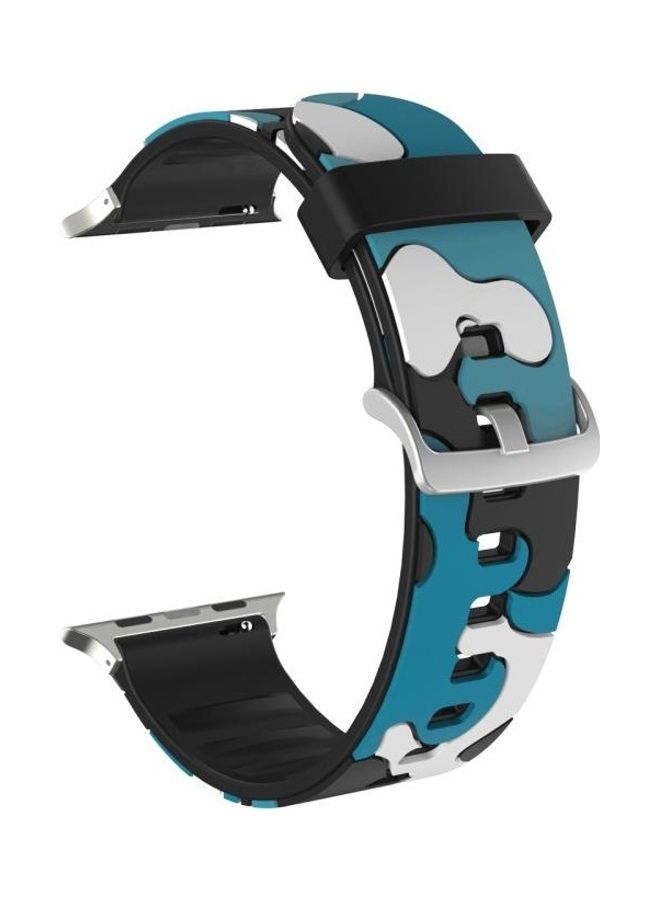 NIBEMINENT Watch Strap For Apple Series 7 45mm/6 & SE 5 4 44mm/3 2 1 42mm Multicolour - Image 1