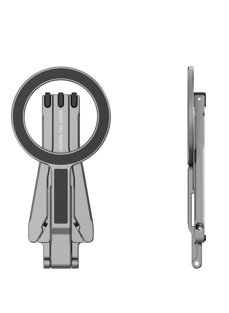 Foldable Magsafe Tripod Mount,Magnetic Pocket Phone Tripod,Foldable Tripod Mount,Smartphone Holder Desk Stand,Handle Stick with Arca-Swiss,Cold Shoe Mount for iPhone 16/15/14/13/12,Video,Vlog,Travel - Image 3