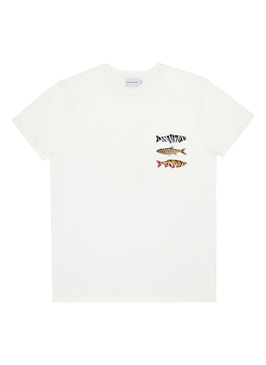 باسك إن ذا صن Wildfishes T-Shirt 100% Organic Cotton