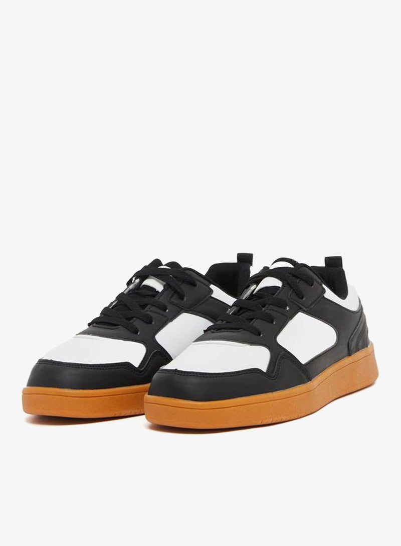 Styli Active Color Block Platform Sole Lace Up Sneakers - Image 2