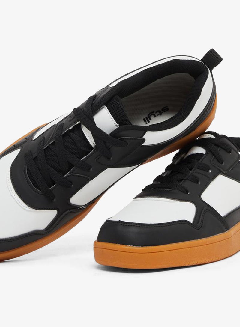 Styli Active Color Block Platform Sole Lace Up Sneakers - Image 3