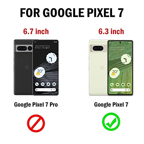 RIGGEAR Clear Hybrid Back Cover Case Compatible with Transparent Google Pixel 7 (Transparent PC with TPU Bumper) - Image 2