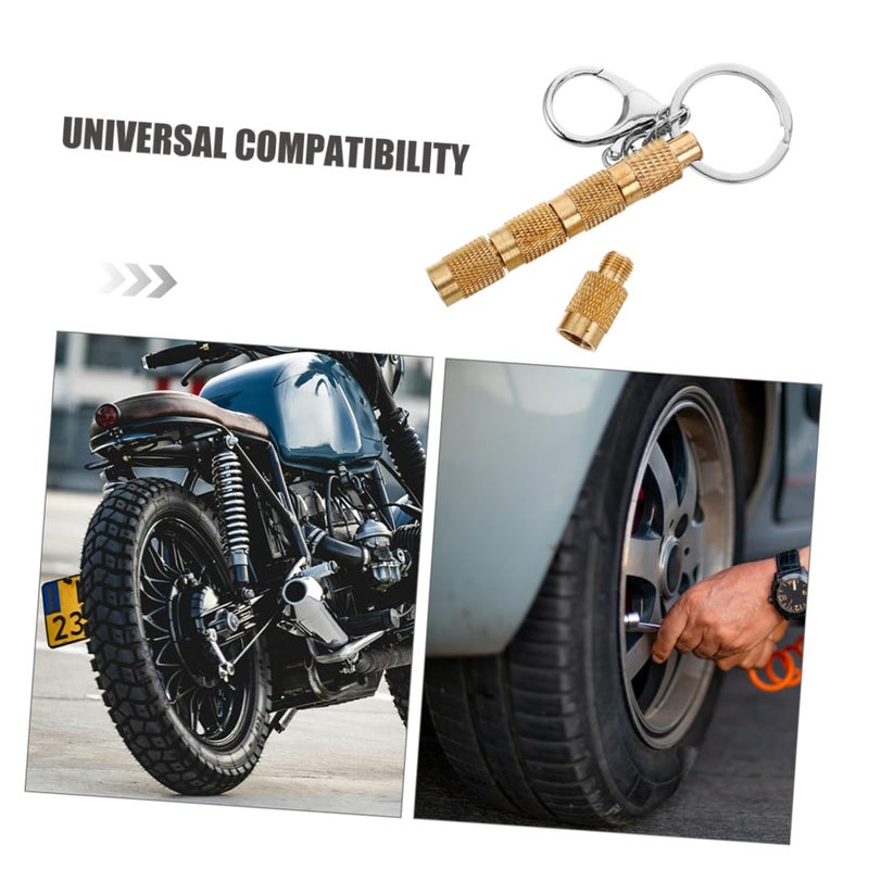 2Pcs Copper Tire Pressure Deflator Valve Tool Quick Release Bleeder for Vehicles - Image 4