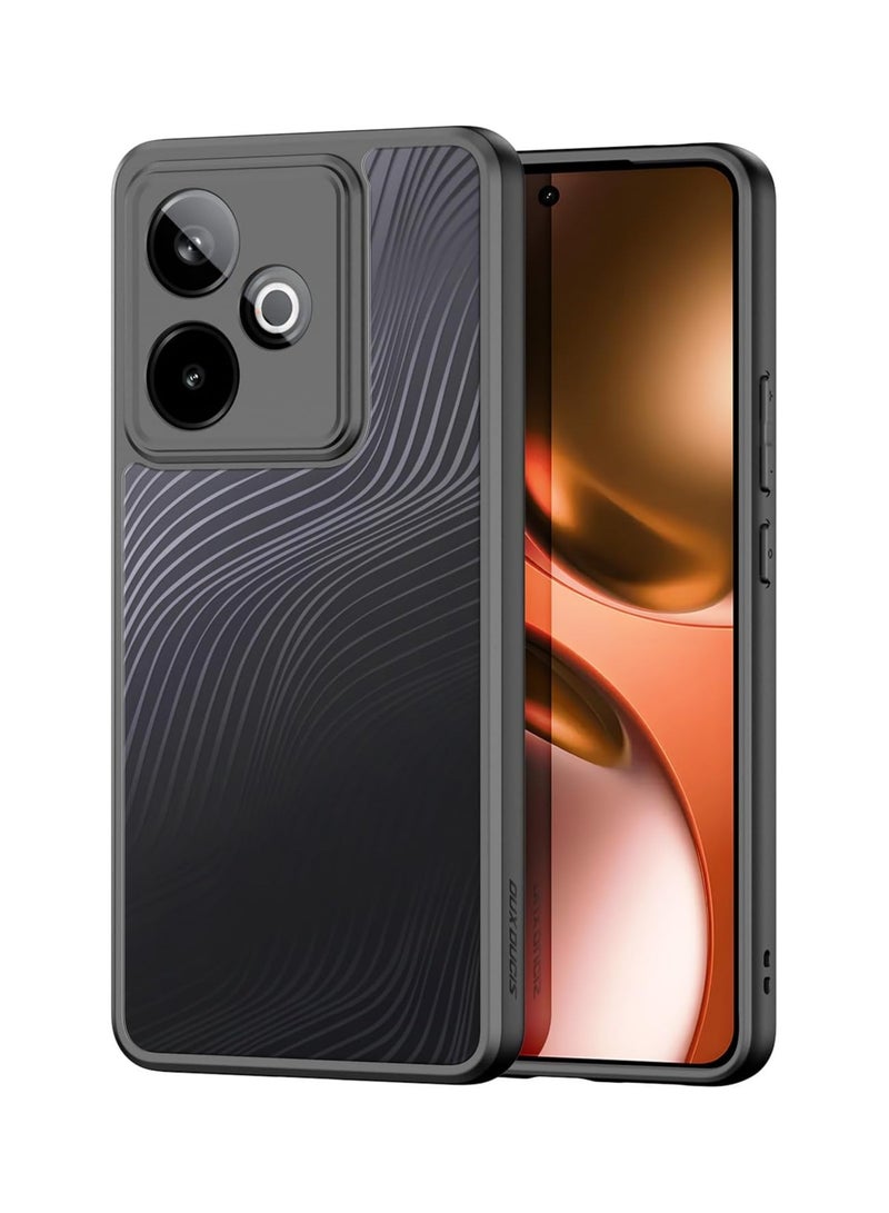Transparent Case for Realme GT 7 / GT 7T 5G, Sleek Matte Matte Transparent Back Cover Anti-fingerprint u0026 Drop-proof PC+TPU Shockproof Case  - Image 1