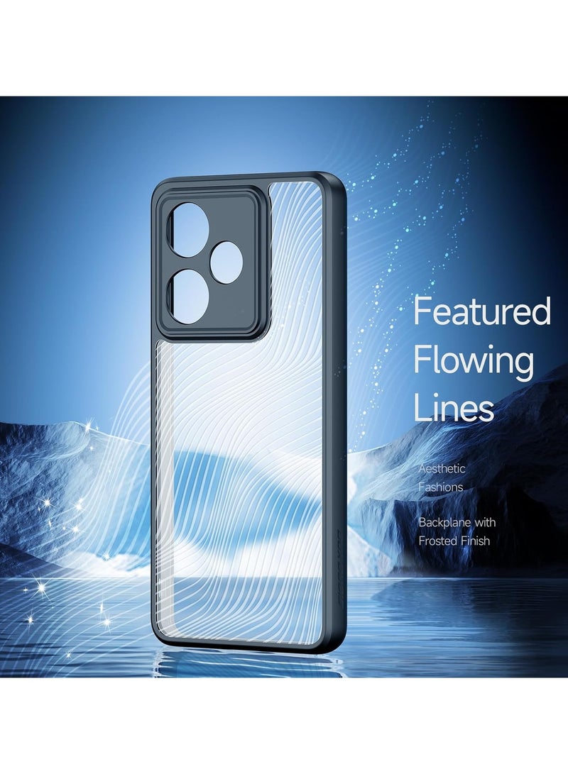 Transparent Case for Realme GT 7 / GT 7T 5G, Sleek Matte Matte Transparent Back Cover Anti-fingerprint u0026 Drop-proof PC+TPU Shockproof Case  - Image 3
