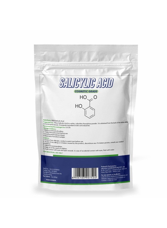 Myoc Salicylic Acid Powder Pure Original Ingredients With No Adulterants Cosmetic Grade For Diy Skincare & Industrial Use120Gm - Image 2