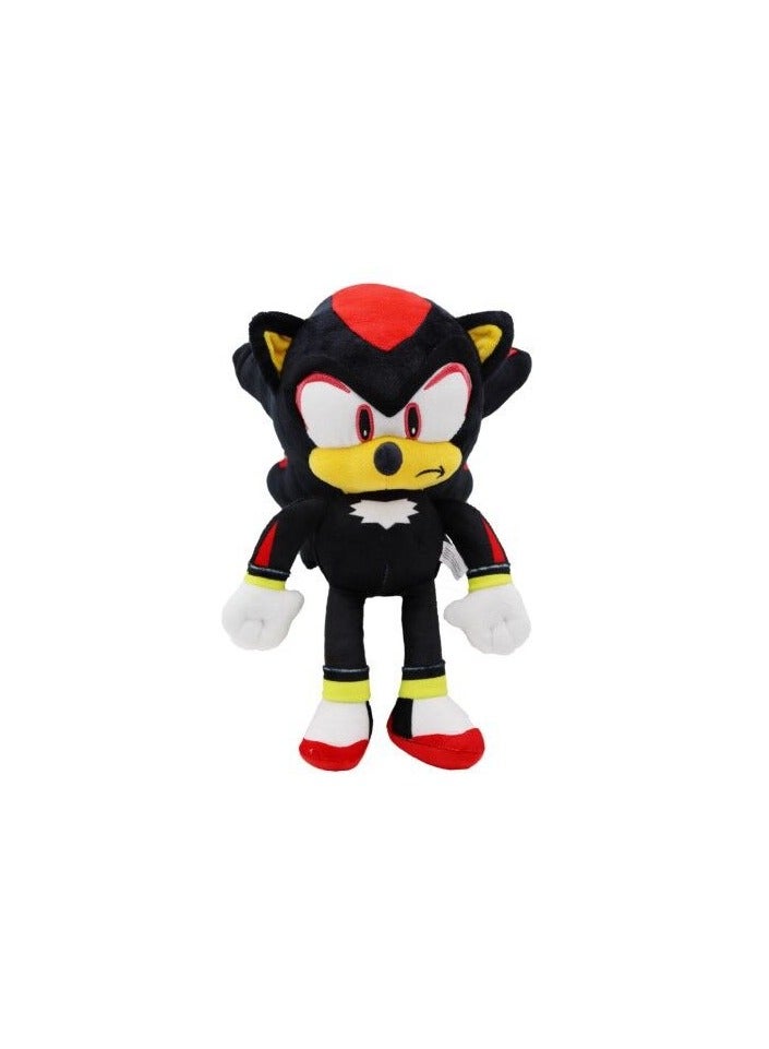 Classic Sonic Plush Toy 12" Sonic The Hedgehog Plush Figure Doll Stuffed Animals Toys Gift for Boys Girls Black Color  - Image 1