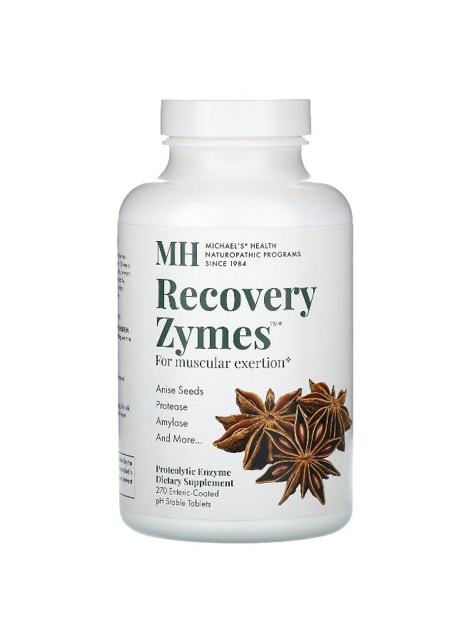 Michael's Naturopathic Michael's Naturopathic, Recovery Zymes, 270 Enteric-Coated pH Stable Tablets  - Image 1