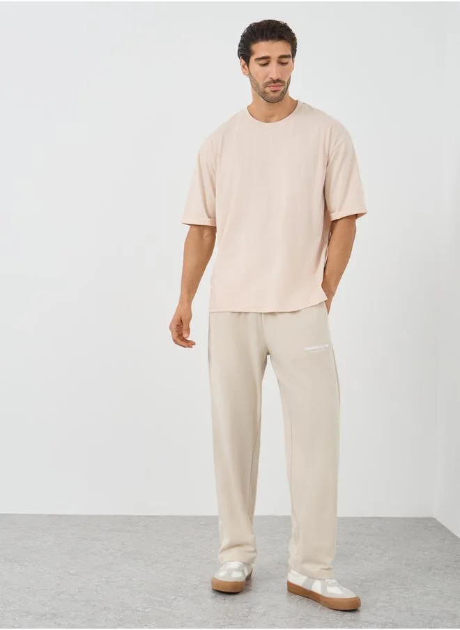 Styli Styli Oversized Round Neck Short Sleeve T-Shirt