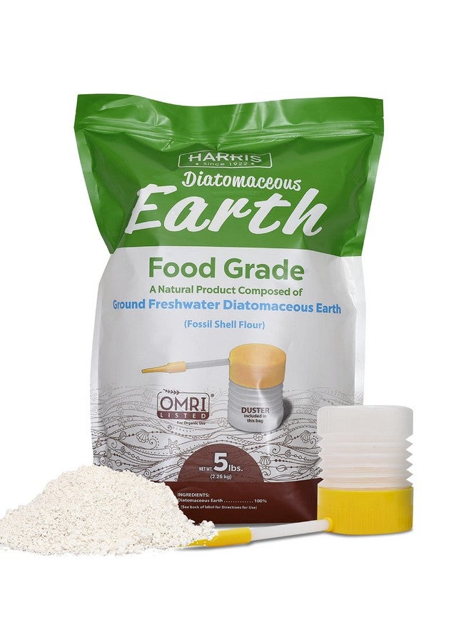 Harris Diatomaceous Earth Food Grade, 5lb with Powder Duster Included in The Bag - Image 1