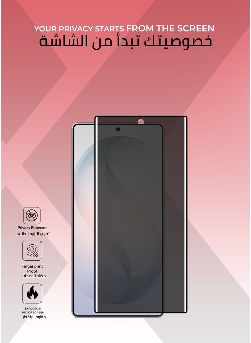 Xonda SAMSUNG S26 ULTRA 3-in-1 protection package - clear case, shatter-resistant privacy screen protection, high-definition camera lens protection. - Image 2