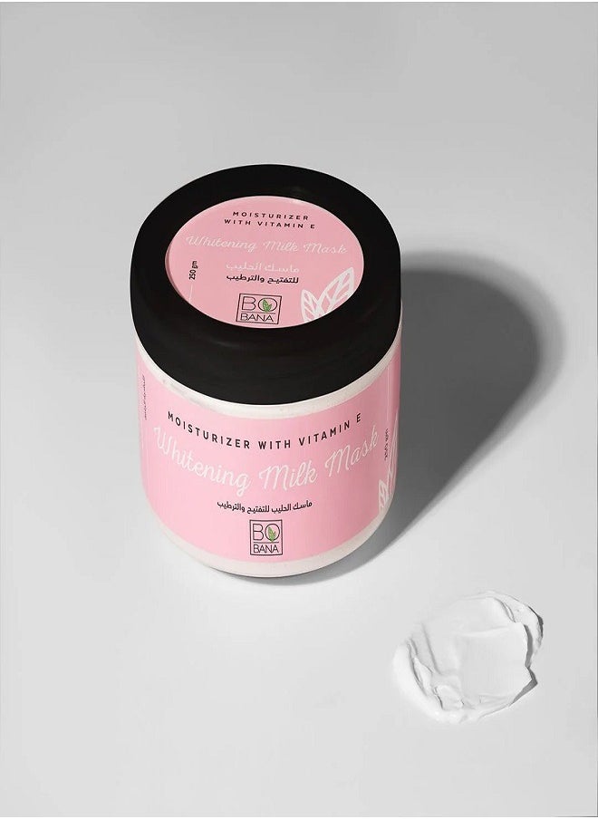 BOBANA Moisturizer With Vitamin E Whitening Milk Mask For Dry Skin 250gm 