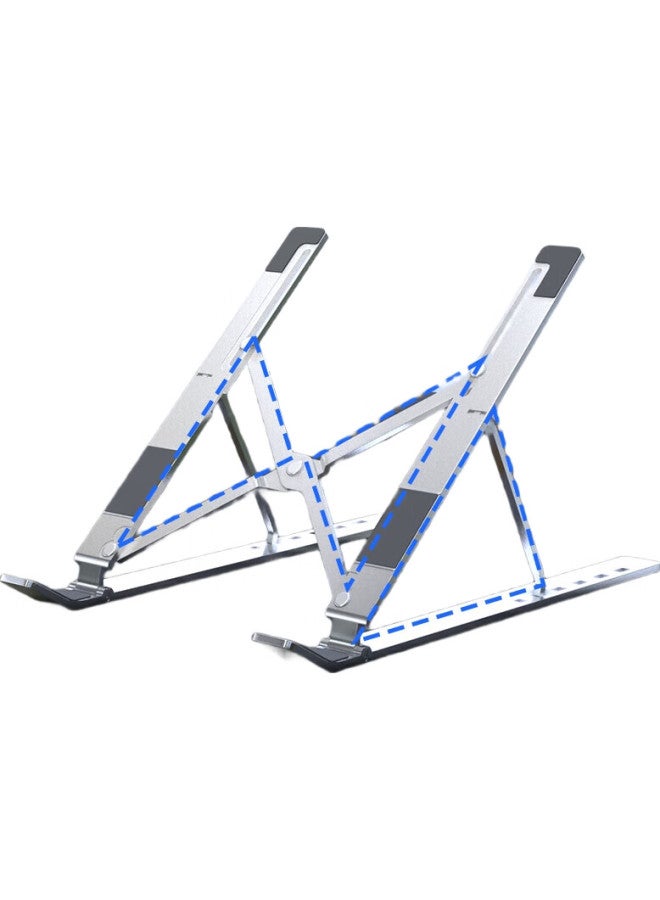 Mryc Laptop Stand, Computer Tablet Stand, Cooling Stand, Aluminum Alloy Portable Folding Adjustable Desktop Vertical Riser Stand For Apple Mac, Lenovo Legion, Huawei Laptops - Image 2