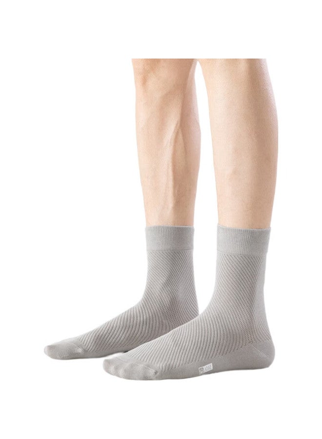 JOAE [7A Antibacterial And Odor-Resistant] 6 Pairs Of Men'S Socks, 100% Pure Cotton Mesh Breathable Anti-Pilling Spring And Summer Mid-Calf Socks - Image 2