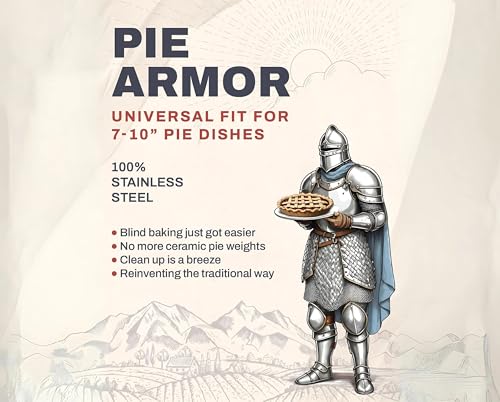 BakeBarn Pie Armor, Universal Fit Pie Weight for 7-10 inch Pies, Durable Alternative to Traditional Ceramic Pie Weights, 100% Stainless Steel 304 - Image 4