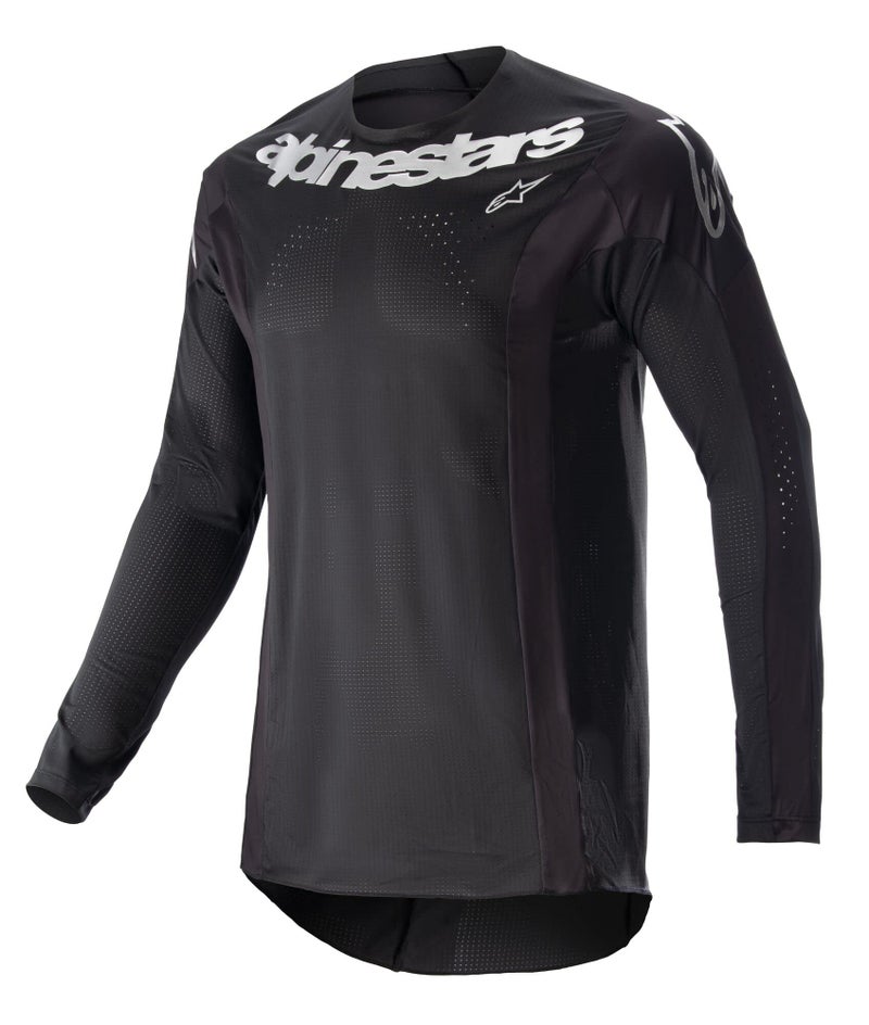 Alpinestars Alpinestars 2023 Techstar Arch Mens MX Jersey Small Black Silver - Image 1