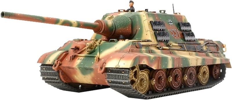 Tamiya 300032569 - World War II German Heavy Tank Tiger Hunt Model Kit, 1:48 Scale - Image 1