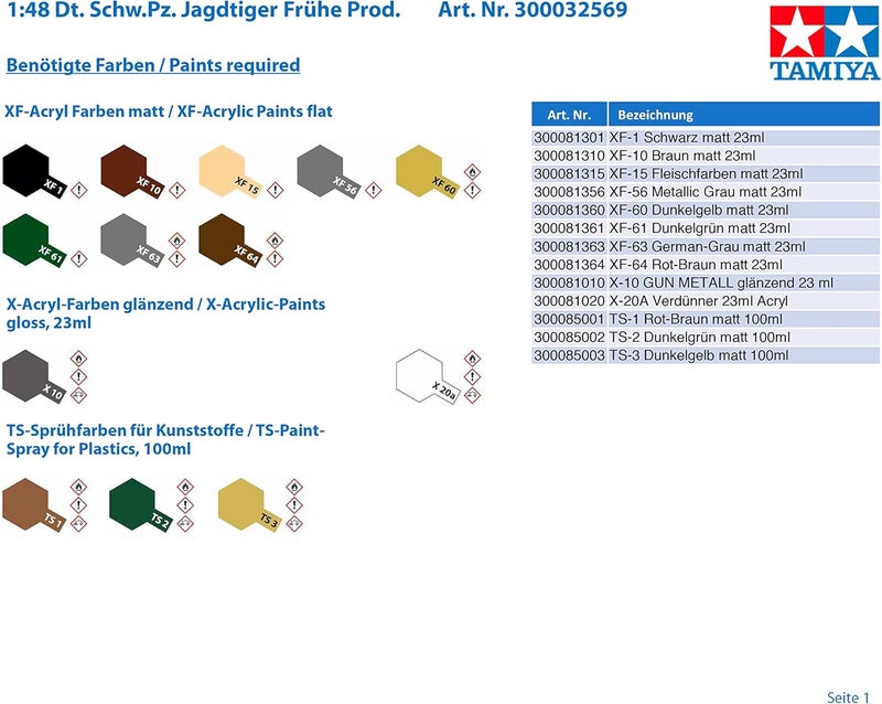 Tamiya 300032569 - World War II German Heavy Tank Tiger Hunt Model Kit, 1:48 Scale - Image 4