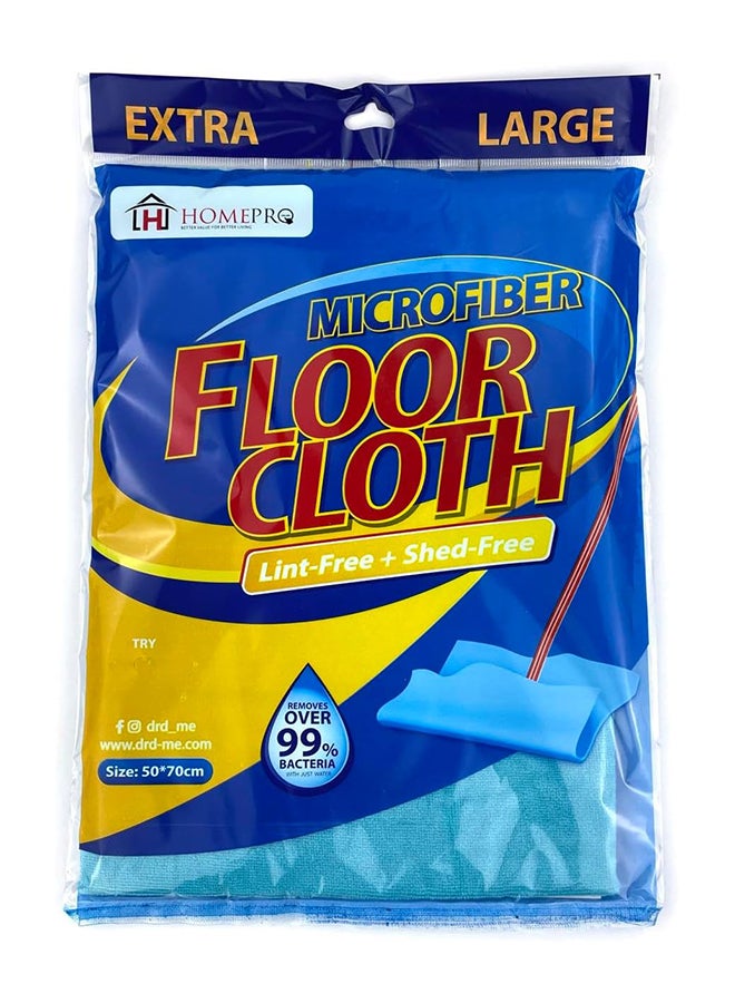 Home Pro Microfiber Floor Cleaning Cloth, Assorted Color, 70 x 50 cm, Highly Absorbent Lint & Streak Free Multi-Purpose Cleaning Clothes for Kitchens, Bathrooms - Image 2