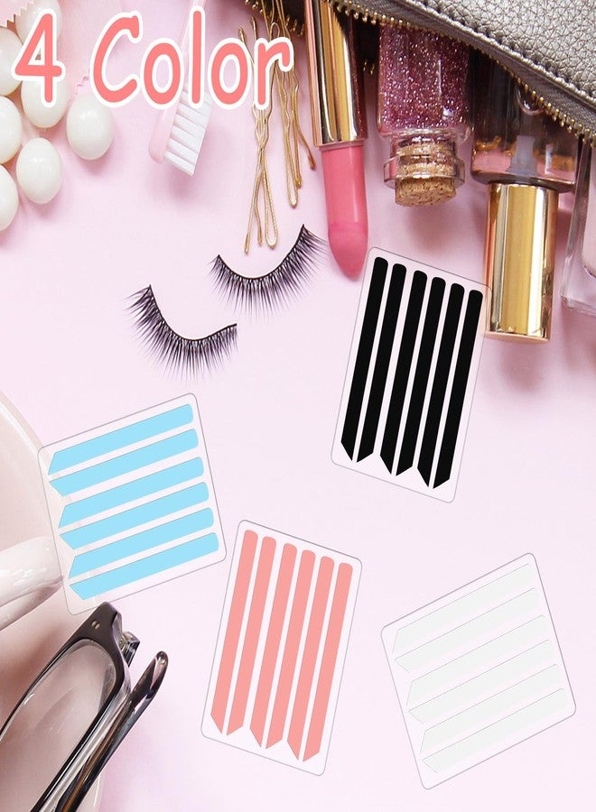 CANIPHA 24 Pcs Lash Lift Ribbon Kit, Silicone Pads Tool, Soft Reusable Perm Rods, Eyelash Lifting Compensator, Tapes Makeup Beauty Tool (4 Colors) - Image 2