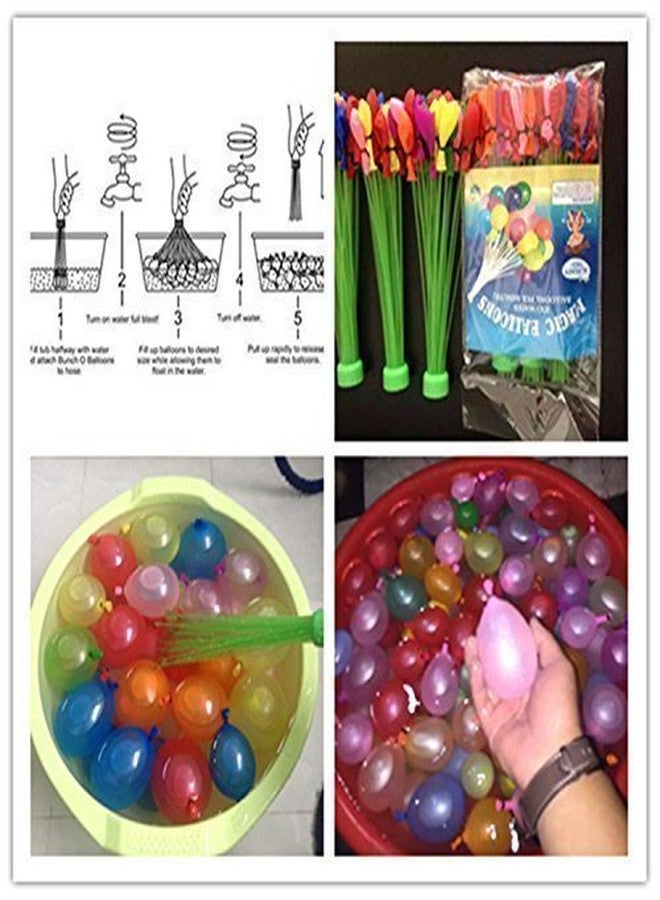 Ascension Holi Combo Natural Herbal Gulal With Pichkari & (111 Magic Water Balloons) For Holi Party Non-Toxic Herbal Gulal Colors Balloons Pichkari & Gulal Combo Pack - Image 2
