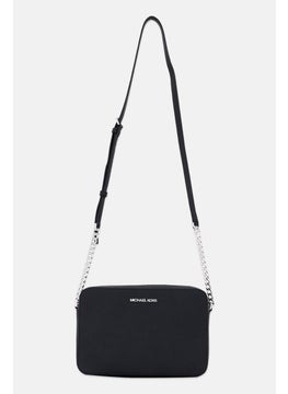 Michael Kors Women Brand Logo Cross Body Bag 16 H x 24 L x 5 W cm, Black  - Image 1
