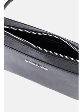 Michael Kors Women Brand Logo Cross Body Bag 16 H x 24 L x 5 W cm, Black  - Image 4
