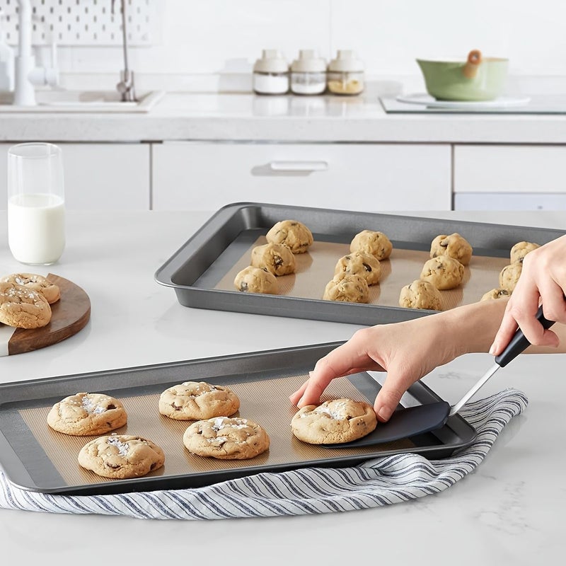 Black Silicone Baking Mat 16.5x11.6 Inch Nonstick Reusable Oven Cooking Sheet 18.6x11.6 inch (CM01) – STEB - Image 3